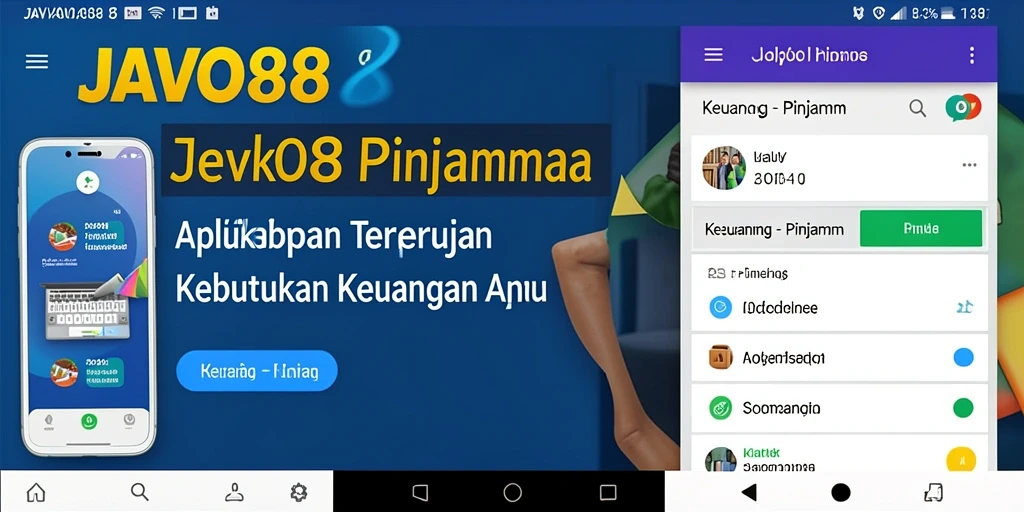 Tampilan antarmuka aplikasi JAVO88 yang user-friendly dan informatif.
