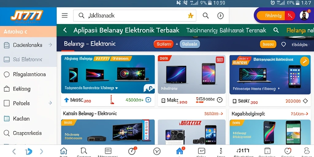 Antarmuka JT777 dengan berbagai pilihan produk Elektronik.