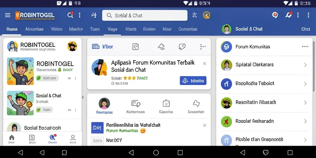 Antarmuka forum komunitas ROBINTOGEL yang interaktif dan menarik.