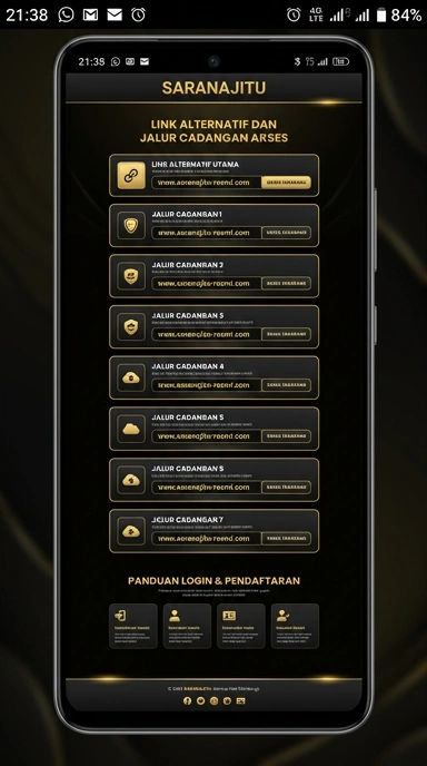 Tampilan link alternatif saranajitu
